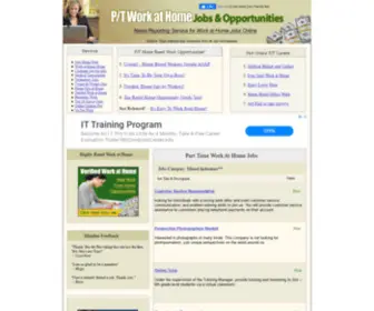 Ptworkingathome.com(Part-time Work at Home) Screenshot