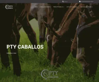 PTycaballos.com(Somos una plataforma dedicada a la venta de caballos y productos vaqueros) Screenshot