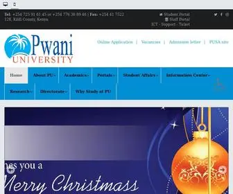 PU.ac.ke(Pwani University) Screenshot