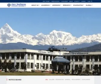 PU.edu.np(Pokhara University) Screenshot