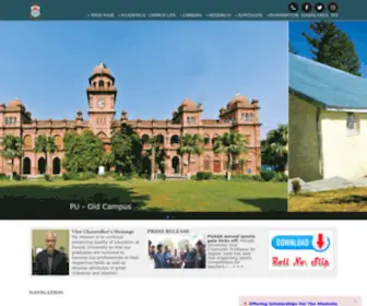 PU.edu.pk(University of the Punjab) Screenshot