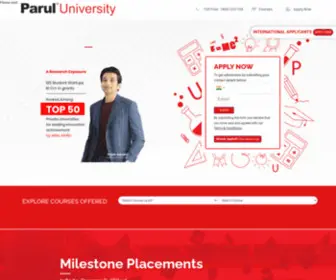Puadmission.in(Parul University) Screenshot