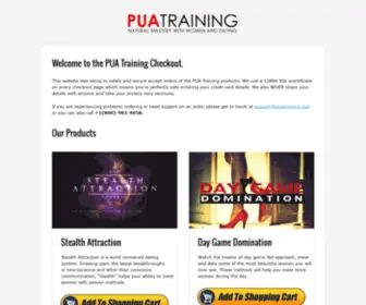 Puatrainingcheckout.com(PUA Training Checkout) Screenshot