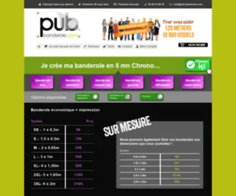 Pub-Banderole.com(Banderoles et bâches publicitaires) Screenshot