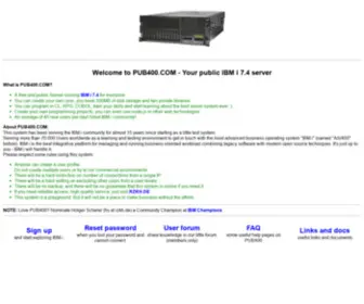 Pub1.de(Your public IBM i server) Screenshot
