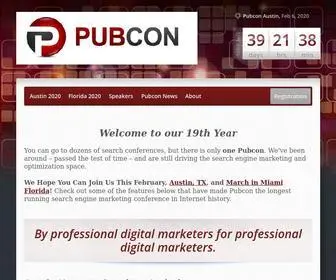 Pubcon.com(Pubcon Pro Search) Screenshot