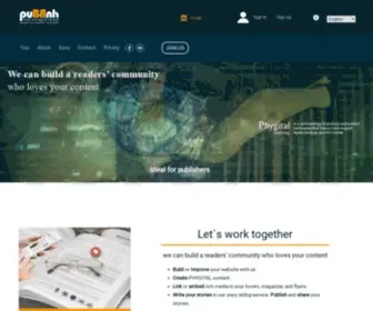 Pubbuh.com(PHYGITAL PUBLISHING) Screenshot