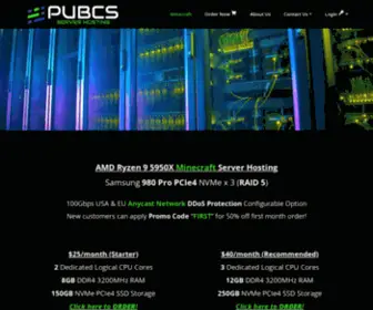 Pubcs.com(Dedicated Minecraft Server Hosting AMD RyzenX) Screenshot