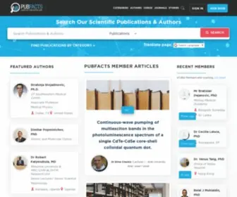Pubfacts.com(Scientific Publication Information Covering 20 million) Screenshot
