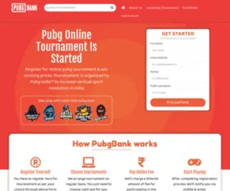 Pubgbank.com(Participate into Pubg Online Tournament & win exciting price. Virtual Sports Comptetion) Screenshot