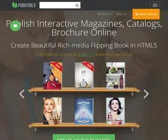 Pubhtml5.com(Digital Publishing Platform & Software for Magazines) Screenshot