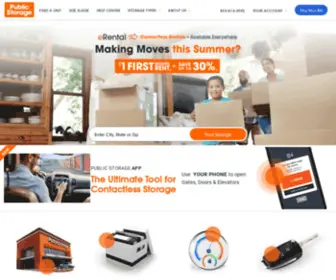 Pubicstorage.com(Public Storage) Screenshot
