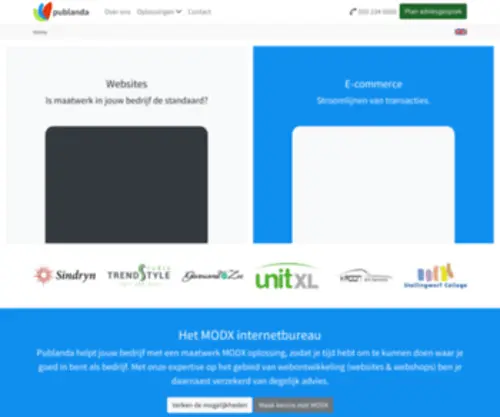 Publanda.nl(MODX internetbureau) Screenshot