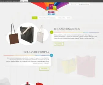 Publi-Bolsas.com(Bolsas personalizadas con logotipo para su publicidad Bolsas personalizadas con logotipo para su publicidad) Screenshot
