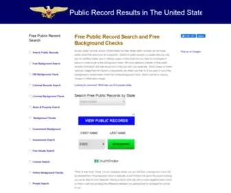 Public-Record-Results.com(Free Background Check) Screenshot