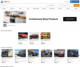 Publicads.net(Free Ads On Public Ads Free Classifieds Buy & Sell Free Marketplace USA) Screenshot