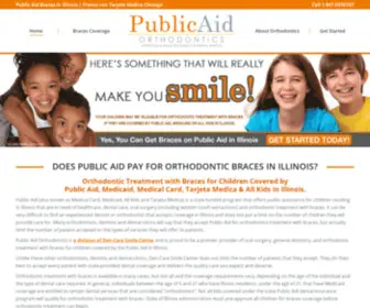 Publicaidorthodontics.com(Public Aid Braces in Illinois) Screenshot