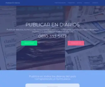 Publicarendiarios.com.ar(Publicar Avisos en Diarios) Screenshot