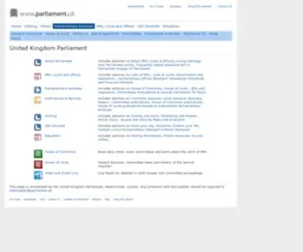 Publications.parliament.uk(United Kingdom Parliament) Screenshot