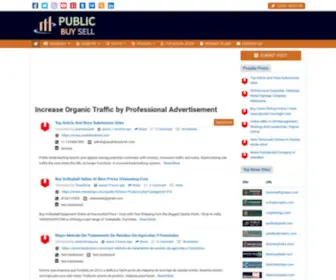 Publicbuysell.com(Increase Organic Traffic by Professional Advertisement) Screenshot