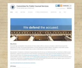 Publiccounsel.net(Committee for Public Counsel Services) Screenshot