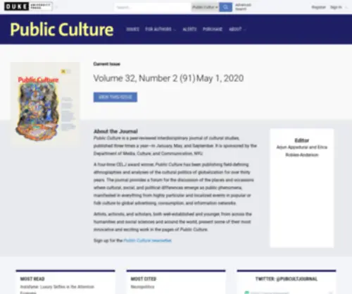 Publicculture.org(Publicculture) Screenshot