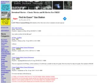 PubliCDomaintorrents.info(Public Domain Movie Torrents with PDA iPod Divx PSP versions) Screenshot
