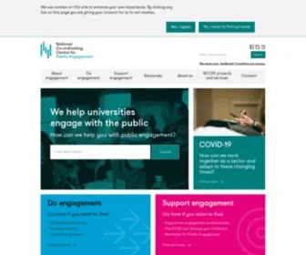 Publicengagement.ac.uk(NCCPE) Screenshot