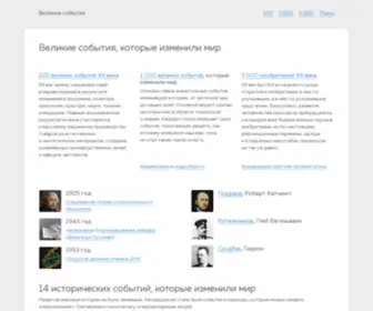 Publicevents.ru(Великие) Screenshot