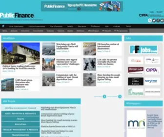 PublicFinance.co.uk(Public Finance) Screenshot