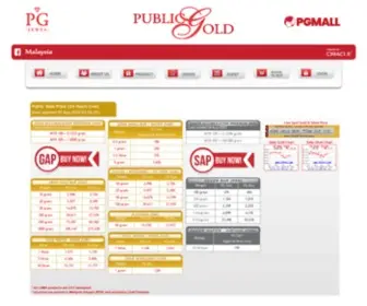 PublicGold.com.my(Public Gold Malaysia) Screenshot