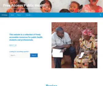 Publichealthaccess.org(Free Access Public Health) Screenshot