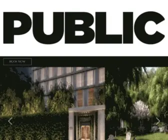 Publichotels.com(PUBLIC Hotel) Screenshot