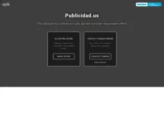 Publicidad.us(The premium domain name) Screenshot