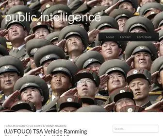Publicintelligence.net(Public Intelligence) Screenshot