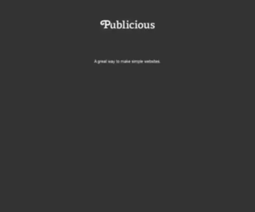Publicious.org(Publicious) Screenshot