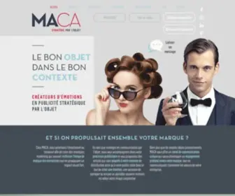 Publicitemaca.ca(MACA Marketing Corporatif) Screenshot