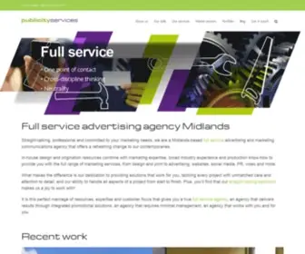 Publicityservices.co.uk(The best full service advertising and marketing agency in the MIdlands) Screenshot