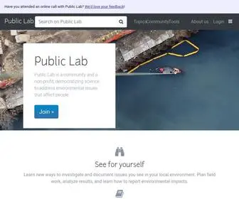 Publiclab.org Screenshot