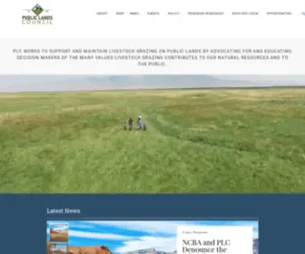 Publiclandscouncil.org(Public Lands Council) Screenshot