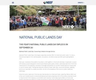 Publiclandsday.com(National Public Lands Day) Screenshot