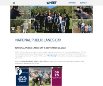 Publiclandseveryday.org(National Public Lands Day) Screenshot