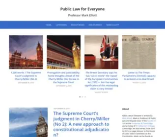 Publiclawforeveryone.com(Professor Mark Elliott) Screenshot