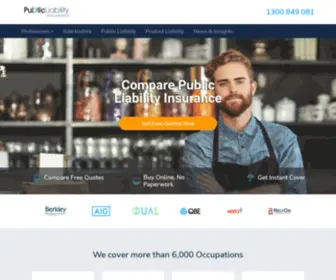 Publicliability-Australia.com.au(Compare Public Liability Insurance Quotes) Screenshot