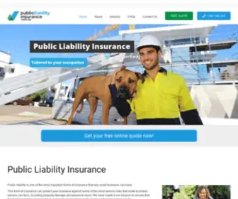 Publicliabilityinsurance.com.au(Public Liability Insurance) Screenshot