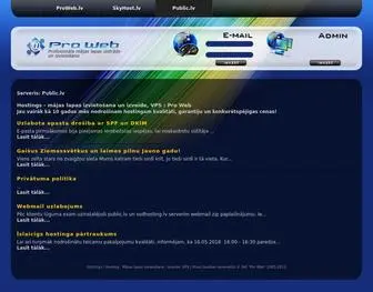 Public.lv(Mājas lapas izvietošana) Screenshot