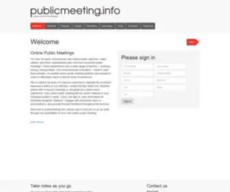 Publicmeeting.info(Publicmeeting info) Screenshot