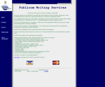 Publicom-USA.com(Publicom-USA Writing Services) Screenshot