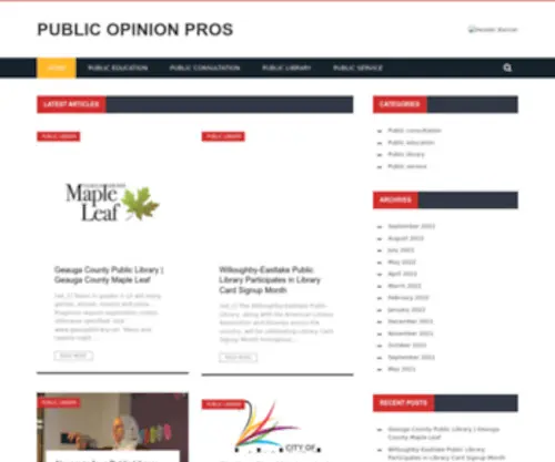 Publicopinionpros.com(Public Opinion Pros) Screenshot