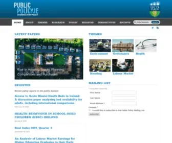 PublicPolicy.ie(Public Policy) Screenshot